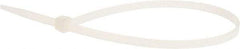 Value Collection - 11" Long Natural (Color) Nylon Standard Cable Tie - 50 Lb Tensile Strength, 81mm Max Bundle Diam - Apex Tool & Supply