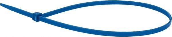 Value Collection - 14.6" Long Blue Nylon Standard Cable Tie - 50 Lb Tensile Strength, 106mm Max Bundle Diam - Apex Tool & Supply