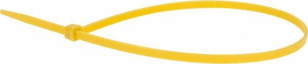Value Collection - 14.6" Long Yellow Nylon Standard Cable Tie - 50 Lb Tensile Strength, 106mm Max Bundle Diam - Apex Tool & Supply