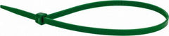 Value Collection - 11" Long Green Nylon Standard Cable Tie - 50 Lb Tensile Strength, 81mm Max Bundle Diam - Apex Tool & Supply