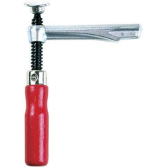 Bessey - 2,000 Lb Clamping Pressure, Steel, Straight Handle, SLV Bar & Pipe Clamping Arm - 5-1/2" Throat Depth - Apex Tool & Supply
