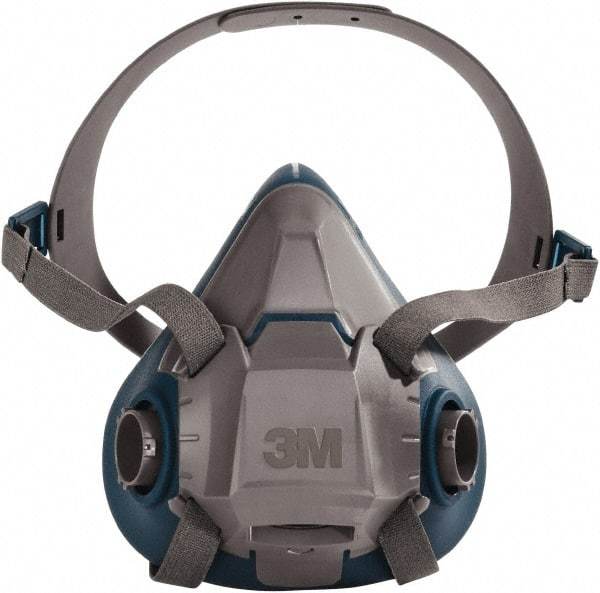 3M - Series 6500, Size S Half Mask Respirator - 4-Point Suspension, Bayonet Connection - Apex Tool & Supply
