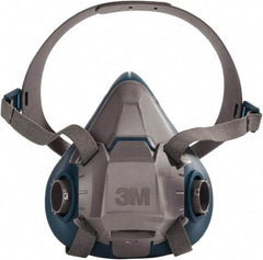 3M - Series 6500, Size S Half Mask Respirator - 4-Point Suspension, Bayonet Connection - Apex Tool & Supply