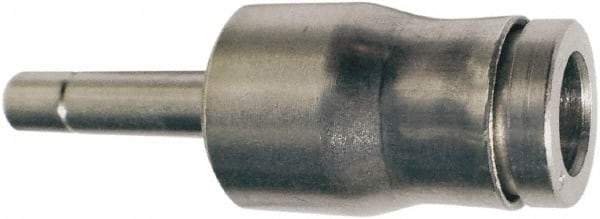 Legris - 6 x 4mm Outside Diam, Nickel Plated Brass Push-to-Connect Tube Plug-In Expander - 435 Max psi, Tube to Stem Connection, FKM O-Ring - Apex Tool & Supply