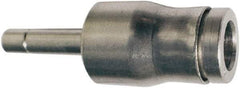 Legris - 6 x 4mm Outside Diam, Nickel Plated Brass Push-to-Connect Tube Plug-In Expander - 435 Max psi, Tube to Stem Connection, FKM O-Ring - Apex Tool & Supply