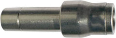 Legris - 8 x 10mm Outside Diam, Nickel Plated Brass Push-to-Connect Tube Plug-In Reducer - 435 Max psi, Tube to Stem Connection, FKM O-Ring - Apex Tool & Supply