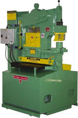 Uni-Hydro - 9" Throat Depth, 80 Ton Punch Pressure, 2" in 1/2" Punch Capacity Ironworker - 7-1/2 hp, 3 Phase, 220/480 Volts, 46" Wide x 70" High x 37" Deep - Apex Tool & Supply