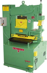 Uni-Hydro - 6" Throat Depth, 56 Ton Punch Pressure, 1-3/8" in 1/2" Punch Capacity Ironworker - 5 hp, 3 Phase, 220/480 Volts, 46" Wide x 70" High x 37" Deep - Apex Tool & Supply