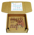 50 pc 38A60-P 1/8" Spdle Pacesetter Mtd. Point Kit contains 5 each of B42; B52; B97; B122; B131; W154; W164; W185; W215 Pacesetter and W163 A80-HBF3 - Apex Tool & Supply
