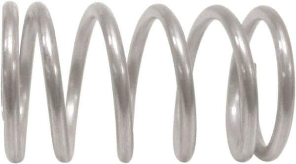 Associated Spring Raymond - 29mm OD, 4mm Wire, 41mm Free Length, Compression Spring - 226.69 Lb Spring Rating, 710.66 N Max Work Load, Stainless Steel - Apex Tool & Supply