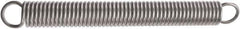 Associated Spring Raymond - 50.8mm OD, 636.63 N Max Load, 413.77mm Max Ext Len, Music Wire Extension Spring - 17.9 Lb/In Rating, 12.88 Lb Init Tension, 228.6mm Free Length - Apex Tool & Supply