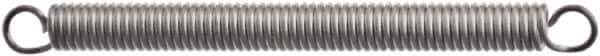 Associated Spring Raymond - 25.4mm OD, 111.16 N Max Load, 486.41mm Max Ext Len, Spring - 2 Lb/In Rating, 2.25 Lb Init Tension, 203.2mm Free Length - Apex Tool & Supply