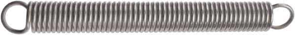 Associated Spring Raymond - 32mm OD, 685 N Max Load, 226.6mm Max Ext Len, Music Wire Extension Spring - 45.9 Lb/In Rating, 22.95 Lb Init Tension, 154mm Free Length - Apex Tool & Supply