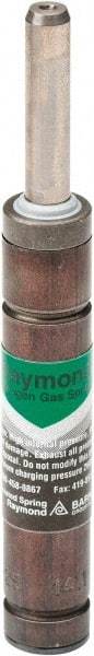 Associated Spring Raymond - 6mm Rod Diam, 12mm Diam, 75mm Max Stroke, Nitrogen Gas Spring Cylinder - 120mm Body Length, 195mm OAL, 40 Lb Full Stroke Spring Force, 290 psi Initial Charge - Apex Tool & Supply