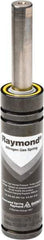 Associated Spring Raymond - M6 Fill Port, M6 Mt Hole, 12mm Rod Diam, 24.9mm Diam, 12.7mm Max Stroke, Green Nitrogen Gas Spring Cylinder - 54.7mm Body Length, 67.4mm OAL, 173 Lb Full Stroke Spring Force, 360 psi Initial Charge - Apex Tool & Supply