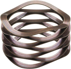 Associated Spring Raymond - 21.59mm ID x 28.58mm OD, Grade 17-7 PH Stainless Steel Multiwave Disc Spring - 0.46mm Thick, 17.78mm Overall Height, 7.09mm Deflection, 30 Lb at Deflection - Apex Tool & Supply