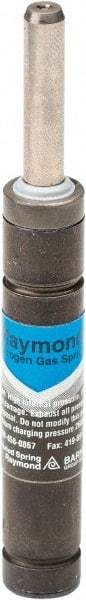 Associated Spring Raymond - M6 Fill Port, M6 Mt Hole, 8mm Rod Diam, 19mm Diam, 63.5mm Max Stroke, Blue Nitrogen Gas Spring Cylinder - 105.5mm Body Length, 169mm OAL, 152 Lb Full Stroke Spring Force, 650 psi Initial Charge - Apex Tool & Supply