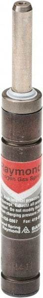 Associated Spring Raymond - M6 Fill Port, M6 Mt Hole, 8mm Rod Diam, 19mm Diam, 125mm Max Stroke, Red Nitrogen Gas Spring Cylinder - 170mm Body Length, 295mm OAL, 214 Lb Full Stroke Spring Force, 650 psi Initial Charge - Apex Tool & Supply