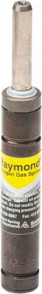 Associated Spring Raymond - M6 Fill Port, M6 Mt Hole, 8mm Rod Diam, 19mm Diam, 100mm Max Stroke, Yellow Nitrogen Gas Spring Cylinder - 145mm Body Length, 245mm OAL, 270 Lb Full Stroke Spring Force, 650 psi Initial Charge - Apex Tool & Supply