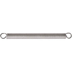 Associated Spring Raymond - 14mm OD, 136.61 N Max Load, 52.7mm Max Ext Len, Stainless Steel Extension Spring - Apex Tool & Supply