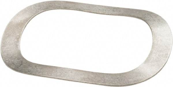 Associated Spring Raymond - 66.12mm ID x 84.53mm OD, Grade 1074 High Carbon Steel Triple Wave Washer - 0.91mm Thick, 5.77mm Overall Height, 2.92mm Deflection, 74 Lb at Deflection - Apex Tool & Supply