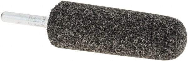 Made in USA - 1" Head Diam x 2-3/4" Thickness, A3, Tree End, Aluminum Oxide Mounted Point - Blue-Gray, Very Coarse Grade, 24 Grit, 16,100 RPM - Apex Tool & Supply