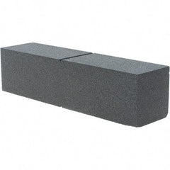 Made in USA - 80 Grit Silicon Carbide Rectangular Roughing Stone - Hard Grade, 2" Wide x 8" Long x 2" Thick - Apex Tool & Supply