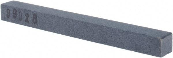 Made in USA - 3/8" Wide x 4" OAL x 3/8" Thick, Silicon Carbide Sharpening Stone - Square, Fine Grade, 280 Grit - Apex Tool & Supply