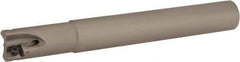 Iscar - 3/4" Cut Diam, 0.315" Max Depth of Cut, 3/4" Shank Diam, 6" OAL, Indexable Square Shoulder Helical End Mill - H490 AN.X 09 Inserts, Cylindrical Shank, 90° Lead Angle, Through Coolant, Series Helido - Apex Tool & Supply
