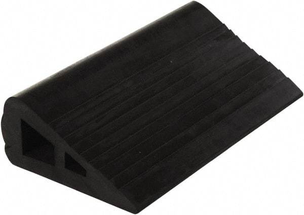 Vestil - 12" Wide x 3" High x 6-1/2" Deep, Rubber Wheel Chock - Apex Tool & Supply