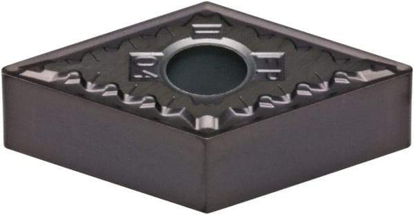 Kennametal - DNMG441 FP Grade KCU10 Carbide Turning Insert - AlTiN Finish, 55° Diamond, 1/2" Inscr Circle, 1/4" Thick, 1/64" Corner Radius - Apex Tool & Supply