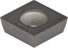 Kennametal - CPGW32.51 MT Grade KB1610 PCBN Turning Insert - Uncoated, 80° Diamond, 3/8" Inscr Circle, 5/32" Thick, 1/64" Corner Radius - Apex Tool & Supply