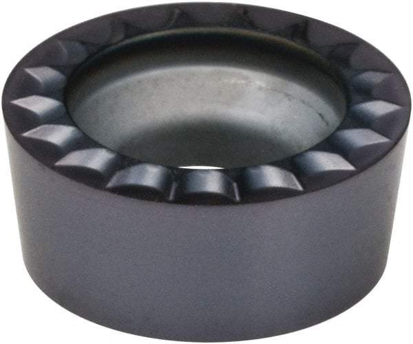 Kennametal - RCGH43 MP Grade KCS10 Carbide Turning Insert - AlTiN Finish, Round, 1/2" Inscr Circle, 3/16" Thick - Apex Tool & Supply