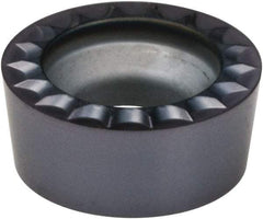Kennametal - RCGH43 MP Grade KCS10 Carbide Turning Insert - AlTiN Finish, Round, 1/2" Inscr Circle, 3/16" Thick - Apex Tool & Supply
