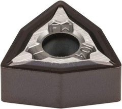 Kennametal - WNMG332 FW Grade KCU10 Carbide Turning Insert - AlTiN Finish, 80° Trigon, 3/8" Inscr Circle, 3/16" Thick, 1/32" Corner Radius - Apex Tool & Supply