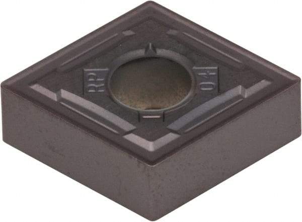 Kennametal - CNMG643 RP Grade KCU25 Carbide Turning Insert - AlTiN Finish, 80° Diamond, 3/4" Inscr Circle, 1/4" Thick, 3/64" Corner Radius - Apex Tool & Supply