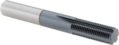 Vargus - 7/16-28 Thread, 5/16" Shank Diam, TiAlN Coating, Solid Carbide Straight Flute Thread Mill - 5 Flutes, 2.48" OAL, 7/16" Min Noml Diameter - Apex Tool & Supply