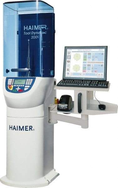 HAIMER - 43" Long x 32" Wide x 32" High, 15" Diam Capacity, 120V Power Source, Balancing Machine - 16" Height Measuring Capacity, HSK, SK, BT, CAT, BBT, Capto, KM - Apex Tool & Supply