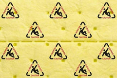 Brady SPC Sorbents - 20 Gal Capacity per Package, Chemical/Hazmat Roll - 150' Long x 15" Wide, Yellow, Polypropylene - Apex Tool & Supply
