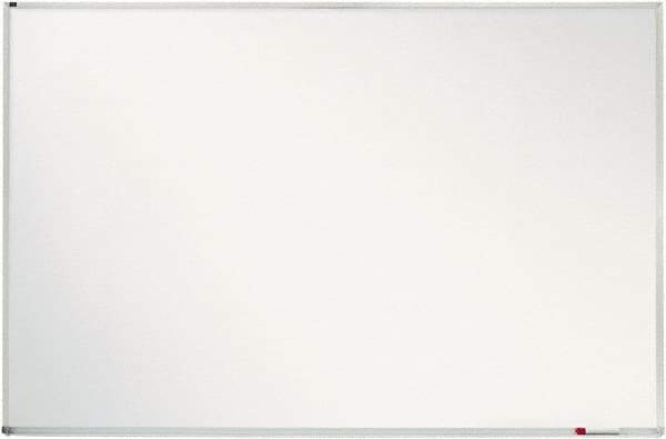 Quartet - 4' High x 8' Wide Porcelain on Steel Magnetic Marker Board - Anodized Aluminum, 3-1/8" Deep, Includes Mounting Kit - Apex Tool & Supply