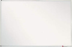 Quartet - 4' High x 8' Wide Porcelain on Steel Magnetic Marker Board - Anodized Aluminum, 3-1/8" Deep, Includes Mounting Kit - Apex Tool & Supply