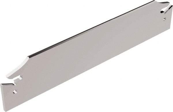 Seco - 0.843" Blade Height, 0.173" Blade Width, 4.72" OAL, Neutral Cut, Double End Indexable Cut-Off Blade - 150.10A Blade, 150.10 Series - Apex Tool & Supply