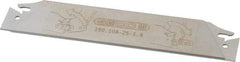 Seco - 0.984" Blade Height, 0.047" Blade Width, 5.91" OAL, Neutral Cut, Double End Indexable Cut-Off Blade - 150.10A Blade, 150.10 Series - Apex Tool & Supply