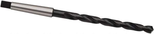 Guhring - 6.4mm, 1MT 118° Point High Speed Steel Taper Shank Drill Bit - Oxide Finish, 86mm Flute Length, 167mm OAL, Spiral Flute, Series 257 - Apex Tool & Supply