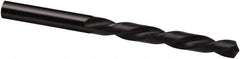 Guhring - #75 118° High Speed Steel Jobber Drill - Bright Finish, Left Hand Cut, Spiral Flute, 22mm OAL, Cone Relief Point - Apex Tool & Supply