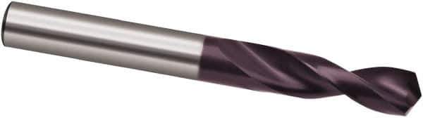 Guhring - 9.2mm 130° Parabolic Flute Powdered Metal Screw Machine Drill Bit - FIREX Finish, Right Hand Cut, 40mm Flute Length, 84mm OAL, Cone Relief Point, Straight Shank - Apex Tool & Supply