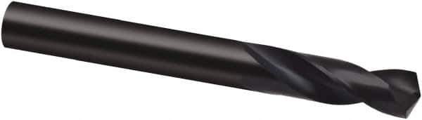 Guhring - 45/64" 130° Spiral Flute Cobalt Screw Machine Drill Bit - Oxide Finish, Right Hand Cut, 62mm Flute Length, 123mm OAL, Cone Relief Point, Straight Shank - Apex Tool & Supply