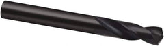 Guhring - 45/64" 130° Spiral Flute Cobalt Screw Machine Drill Bit - Oxide Finish, Right Hand Cut, 62mm Flute Length, 123mm OAL, Cone Relief Point, Straight Shank - Apex Tool & Supply