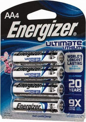 Energizer - Size AA, Lithium, Photo Battery - 1.5 Volts, Flat Terminal, FR6 - Apex Tool & Supply