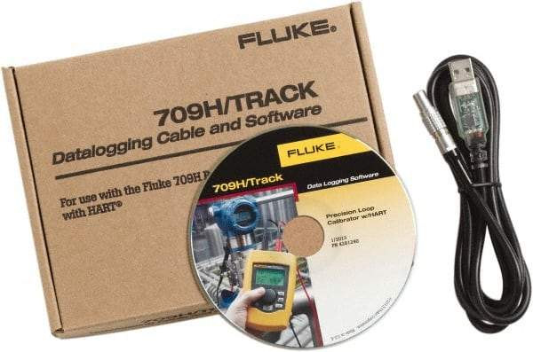 Fluke - Black/Yellow Electrical Test Equipment Software & Cable - Use with Fluke 709H Loop Calibrators - Apex Tool & Supply